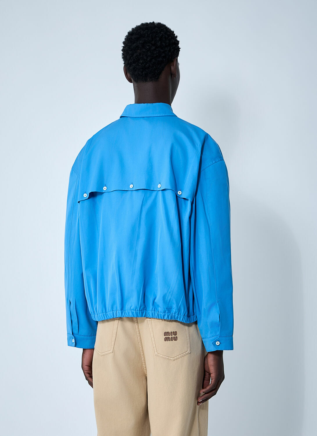 Miu Miu Logo Motif Blouson Jacket