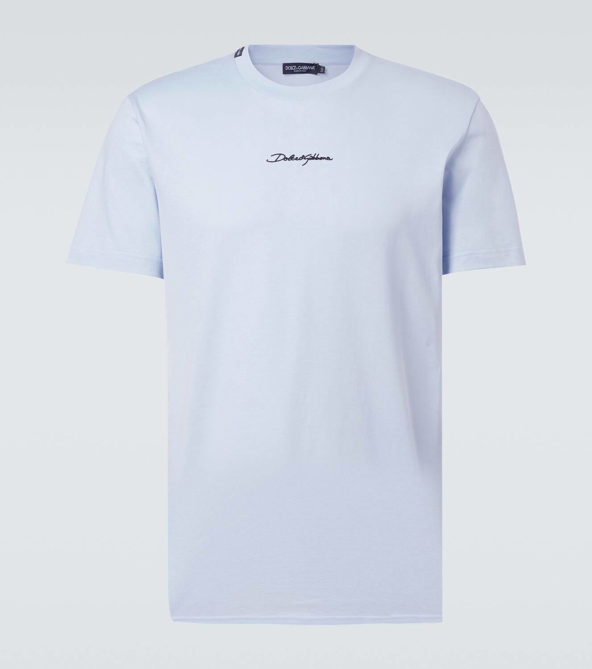 ●Dolce&Gabbana●ロゴ コットン Tシャツ ブラックのメンズ ロゴ コットン Tシャツ | Dolce&Gabbana®