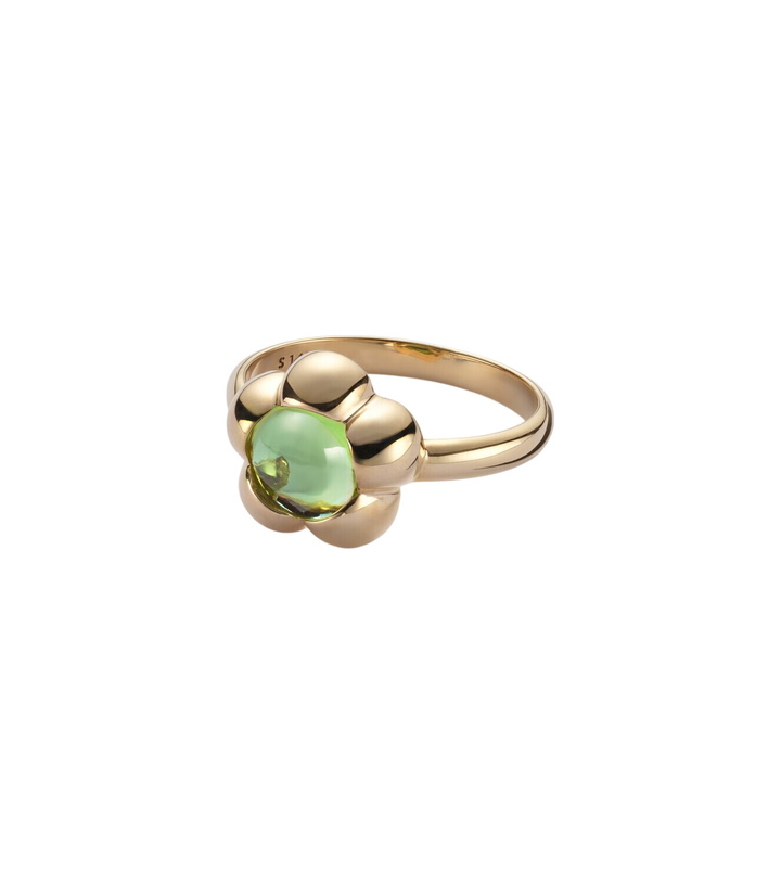Photo: Stone and Strand Kensington 14kt gold pinky ring with peridot