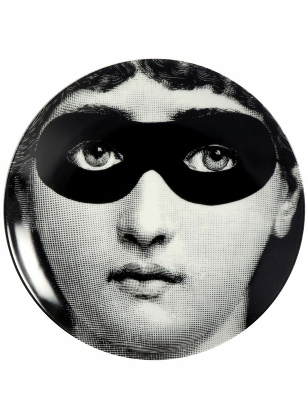 Photo: Fornasetti Graphic-Print Porcelain Wall Plate