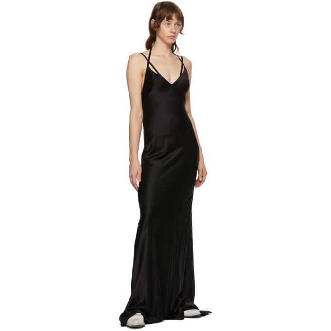 Haider Ackermann Black Silk Dali Long Dress