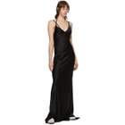 Haider Ackermann Black Silk Dali Long Dress