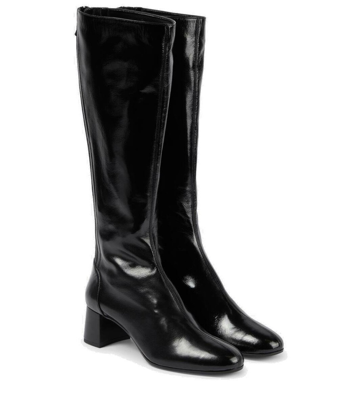 Photo: Aquazzura Saint Honoré 50 leather knee-high boots