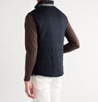 THOM SWEENEY - Quilted Wool and Cashmere-Blend Gilet - Blue
