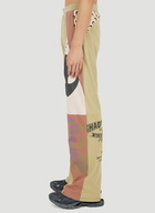 Patchwork T-Shirt Track Pants in Beige