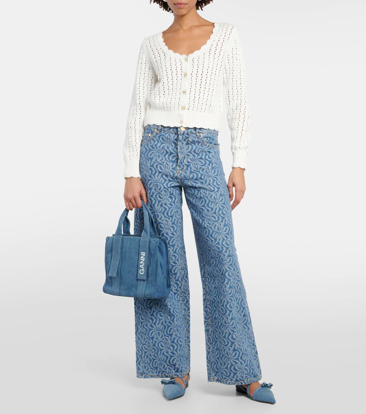 トートバッグ Ganni SMALL POCKET TOTE BAG Ganni Small Pocket Tote Bag | italist