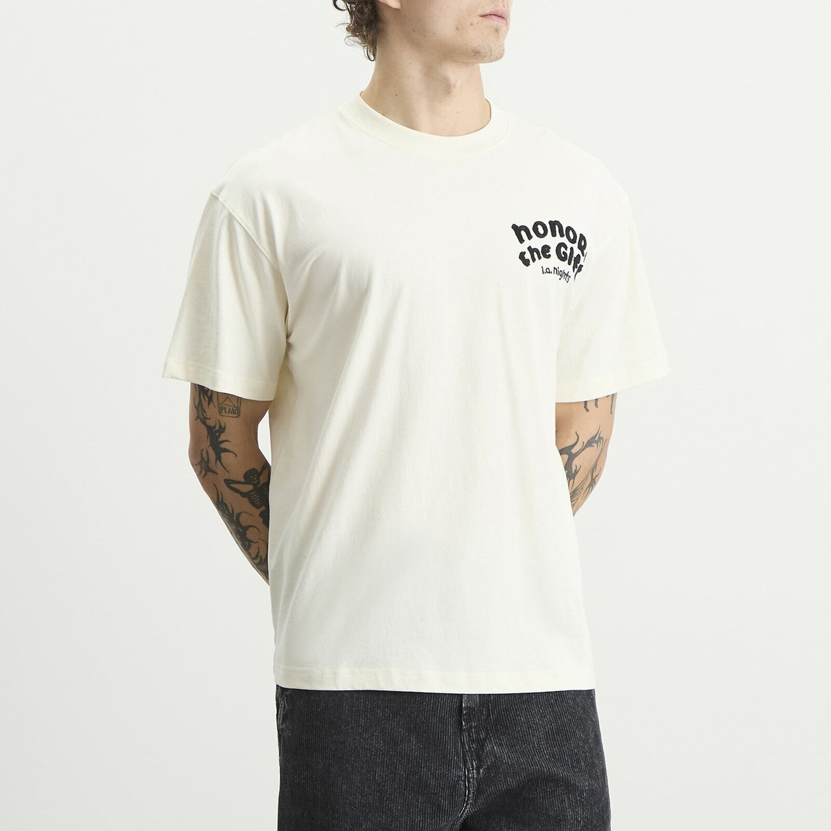 Honor the Gift Men's LA Nights T-Shirt in Bone