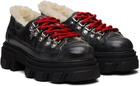 GANNI Black Cleated Derbys