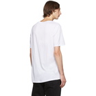 Neil Barrett White and Red Chaotic Subway Loose T-Shirt