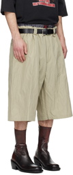 WILLY CHAVARRIA Khaki Toluca Shorts