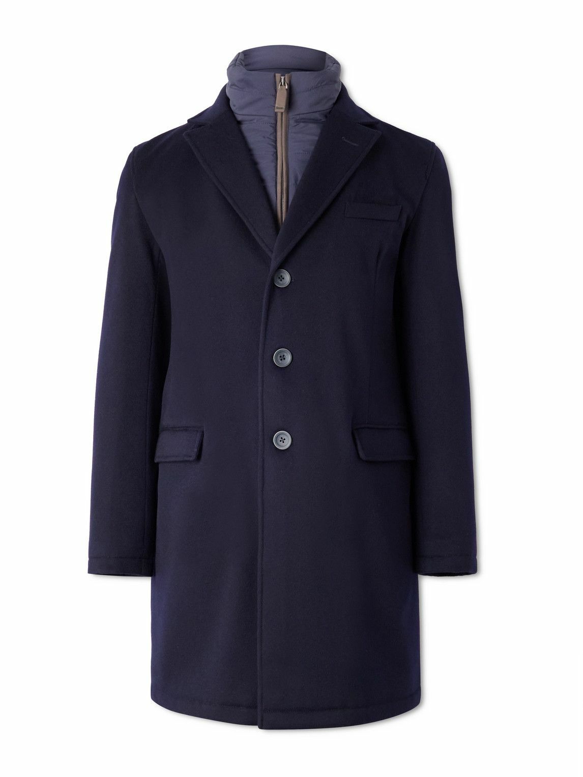 Herno Blue Polyamide Coat