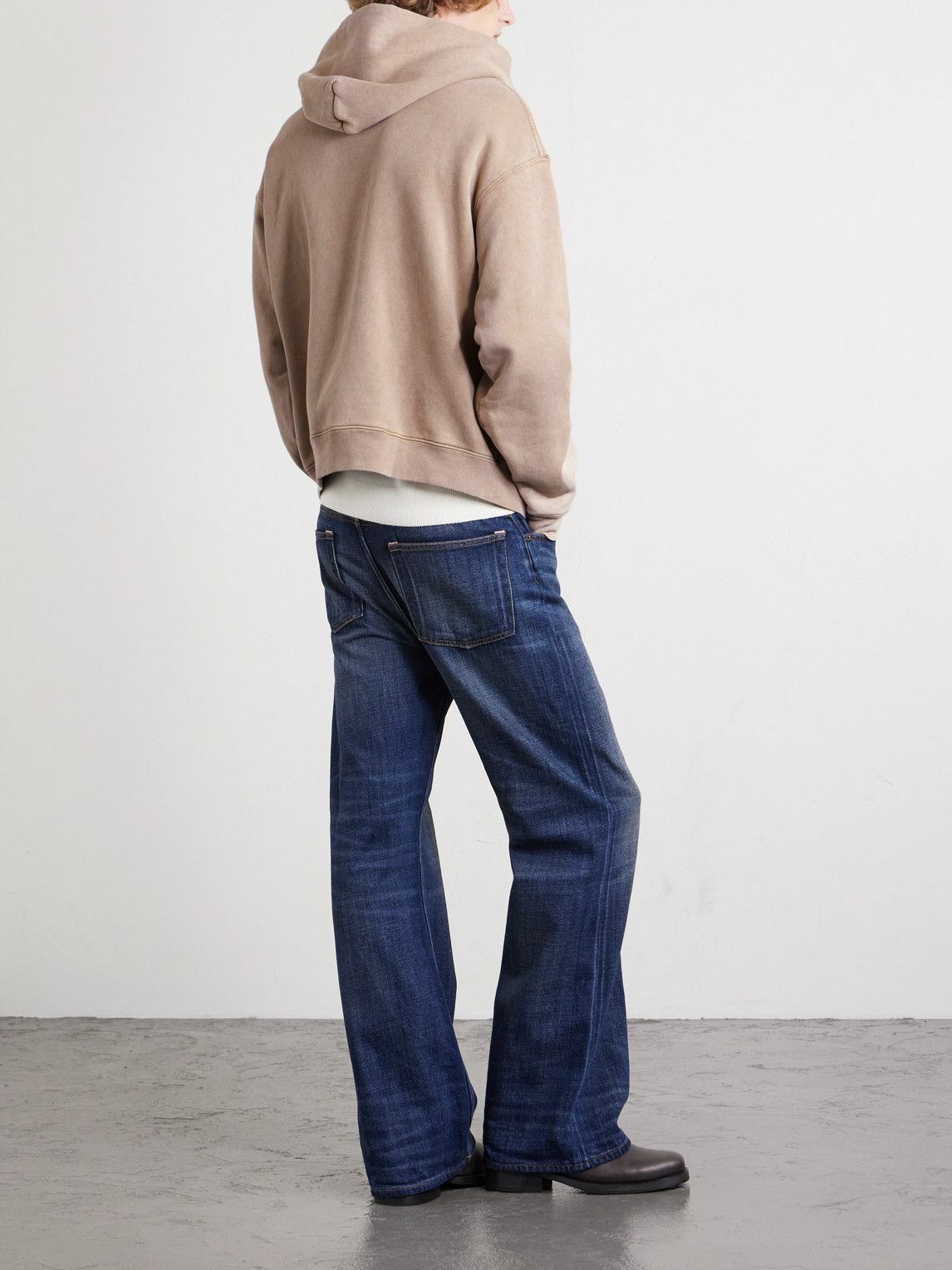 Cherry Los Angeles - Logo-Print Cotton-Jersey Hoodie - Brown CHERRY LA