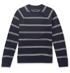 Club Monaco - Striped Loopback Cotton Sweatshirt - Blue