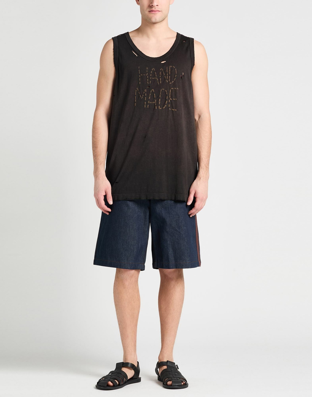 Dolce & gabbana Mens Tank top Dark in Brown