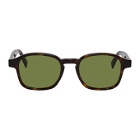 Super Tortoiseshell and Green Sol Sunglasses