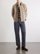 Mr P. - Straight-Leg Cotton and Linen-Blend Trousers - Gray