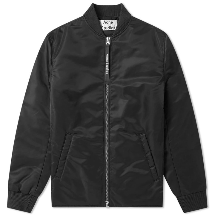 Photo: Acne Studios Nylon Bomber Jacket Black