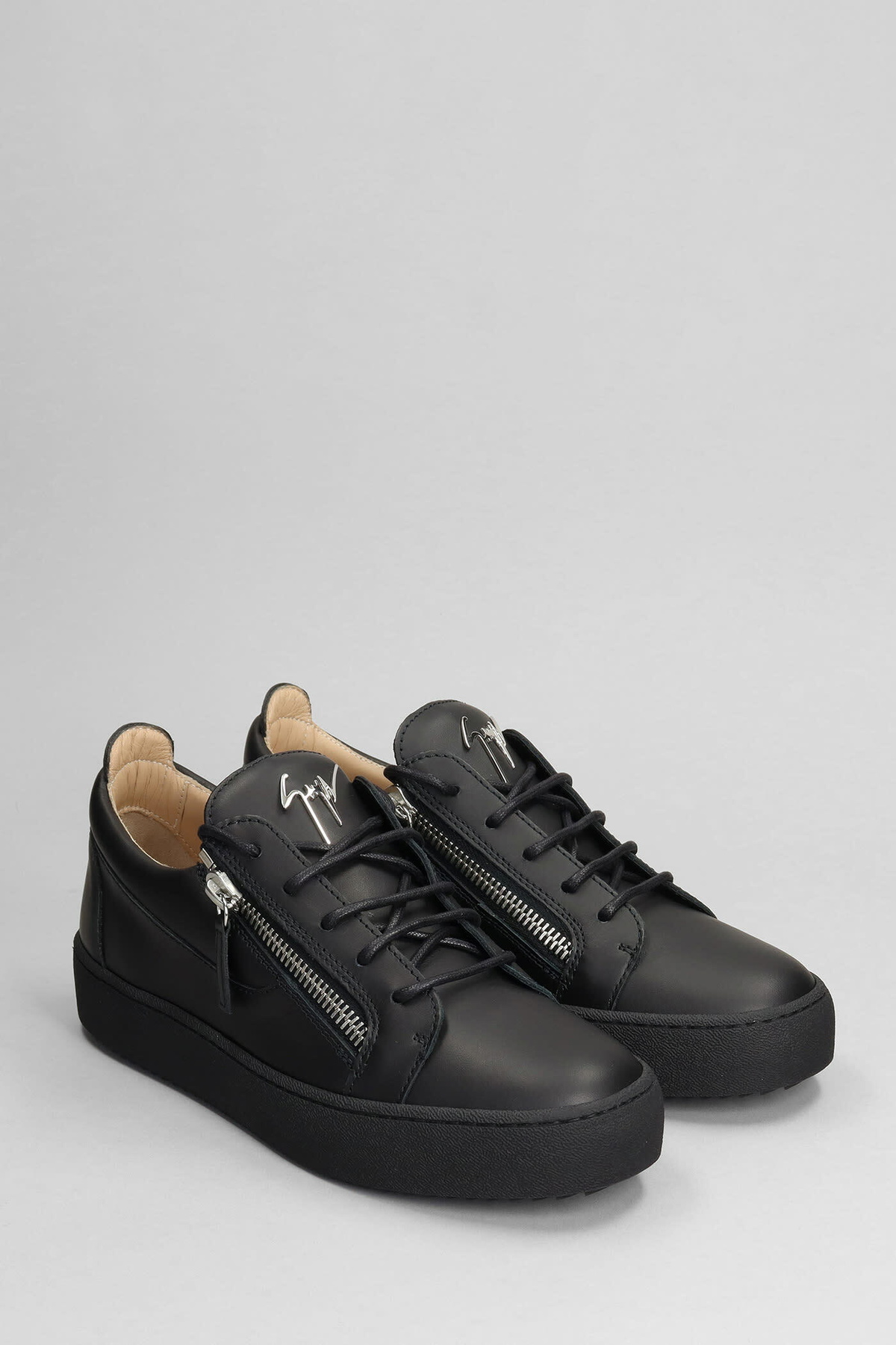 Giuseppe Zanotti Frankie Sneakers In Black Leather
