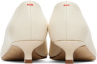 Aeyde Off-White Clara Pointed-Toe Heels