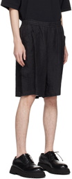 YLÈVE Black Drawstring Shorts