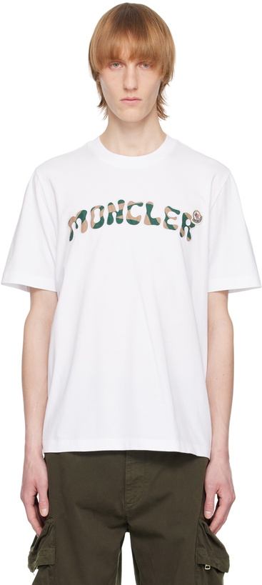 Photo: Moncler White Patch T-Shirt