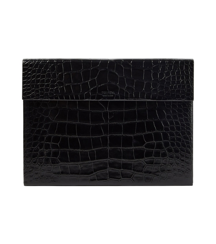 Photo: Tom Ford Croc-effect leather briefcase