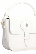 Bally Beckett Flap S Shoulder Bag In White Leather