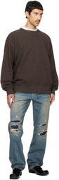 Maison Margiela Brown Panel Sweatshirt