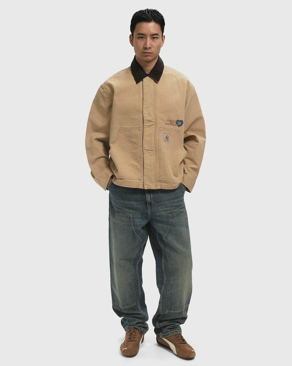 Carhartt WIP OG Arcan Graphic Jacket Brown Mens Coat