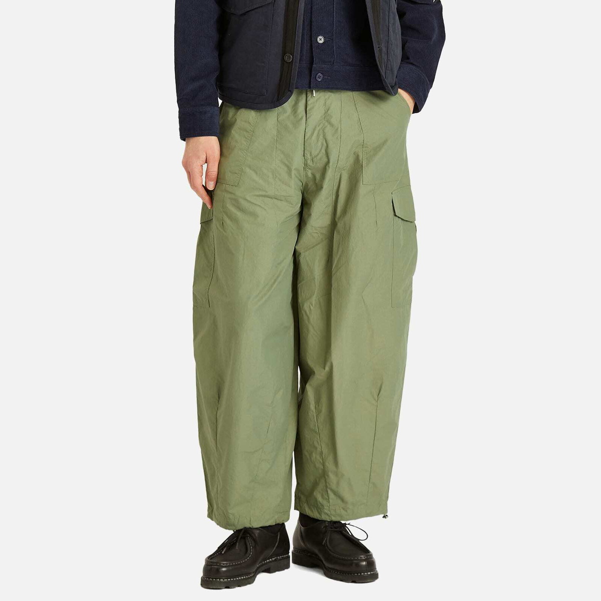 FrizmWORKS Men's Nylon Cargo Balloon Pants in Olive