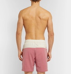 Onia - Charles Mid-Length Colour-Block Cotton-Blend Swim Shorts - Pink