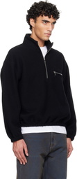 Rier Black Fleece Sweater