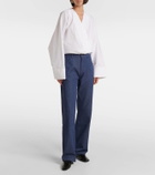 Tove Axel cotton-blend straight pants