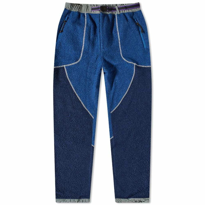 Photo: F/CE. Men's Recycled Wool Boa Fleece Pant in Navy
