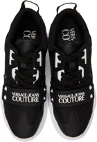 Versace Jeans Couture Black Speedtrack Logo Sneakers