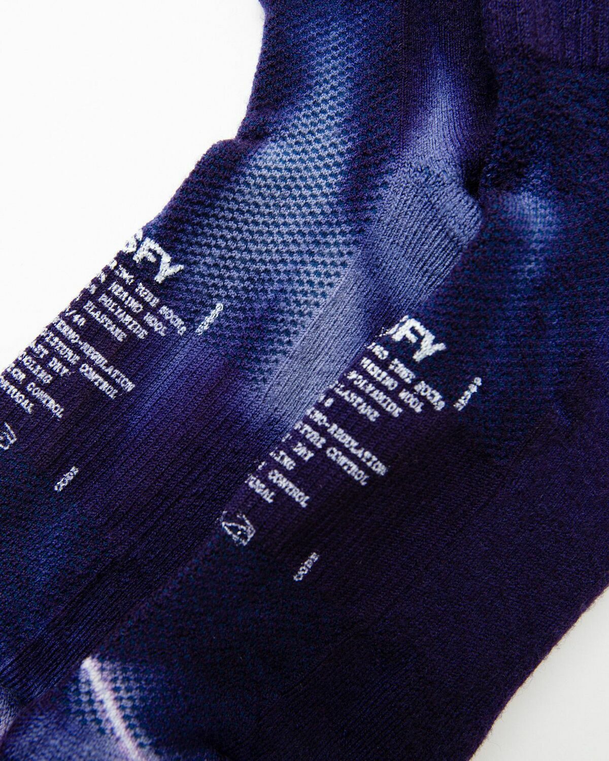 Satisfy Running Merino Tube Socks Purple Socks