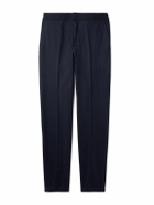 Zegna - Tapered Wool Trousers - Blue