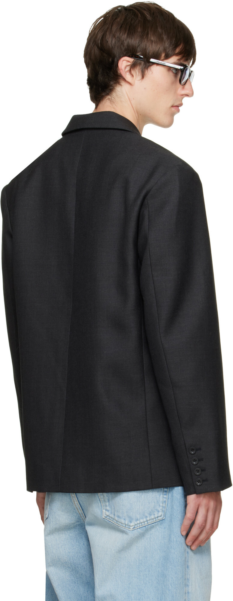 BLUEMARBLE Black Two-Button Tailored Blazer