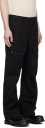JiyongKim Black Alpha Industries Edition Curved Multi Pocket Cargo Pants