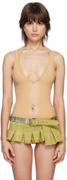 Poster Girl SSENSE Exclusive Tan Joyce Bodysuit