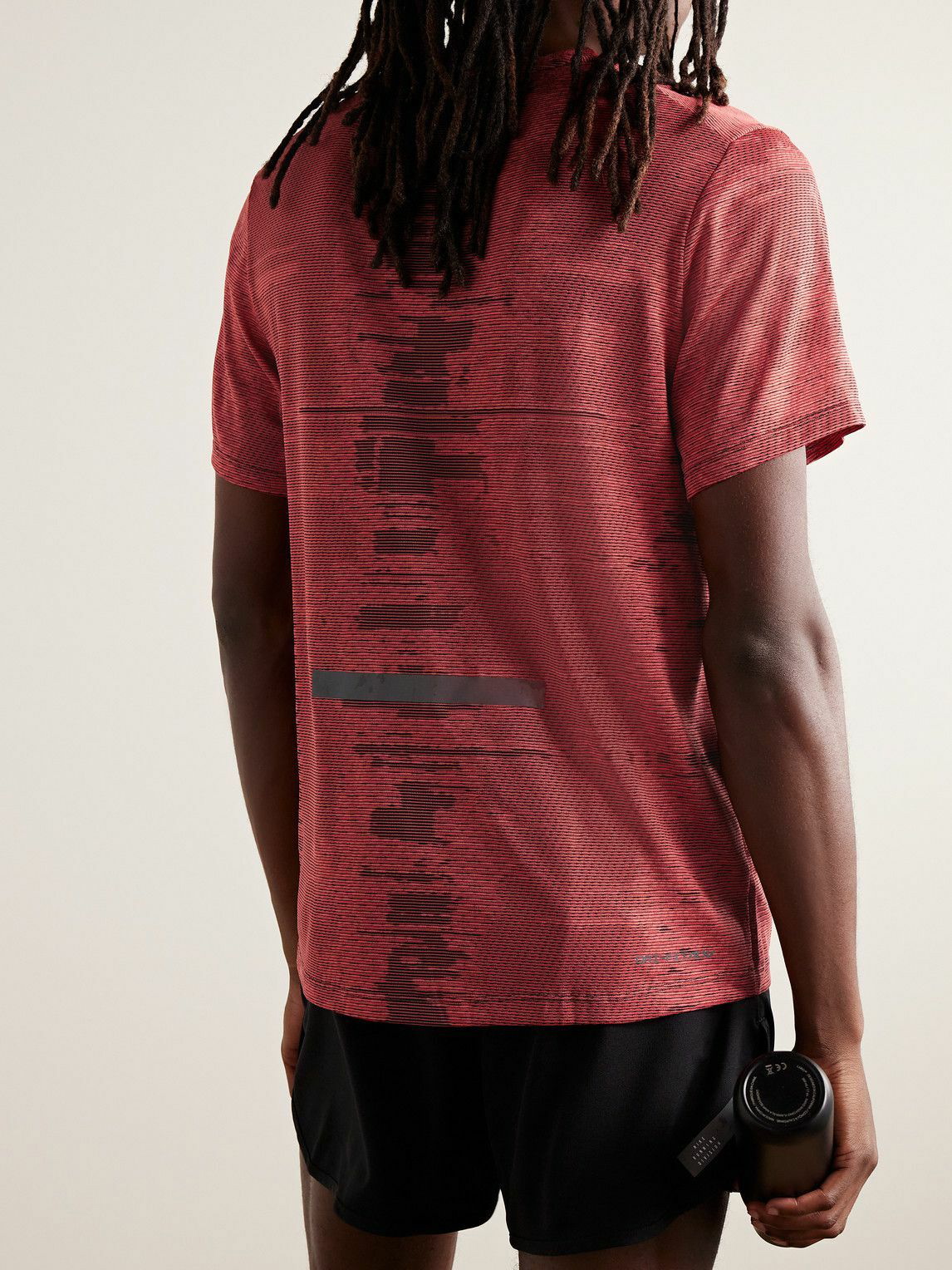 Nike Dri-Fit ADV Run Division Techknit Red short-sleeved jersey