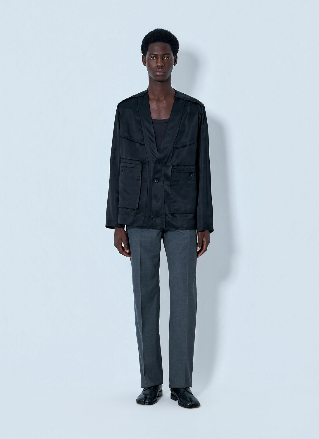 Maison Margiela Buttoned Jacket with Patch Pockets