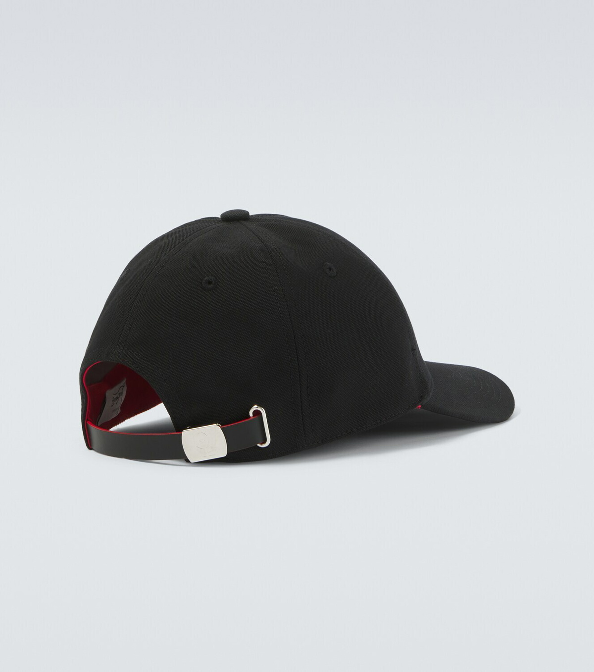 Christian Louboutin Logo cotton canvas baseball cap