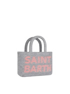 MC2 Saint Barth Soft Wooly Clarine Handbag With Jacquard Maxi Logo