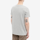 A.P.C. Men's VPC Neon Logo T-Shirt in Light Grey Heather/Red