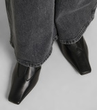 Khaite Nevada leather ankle boots