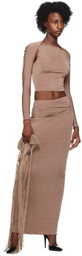 TYRELL SSENSE Exclusive Tan Camisole & Maxi Skirt Set