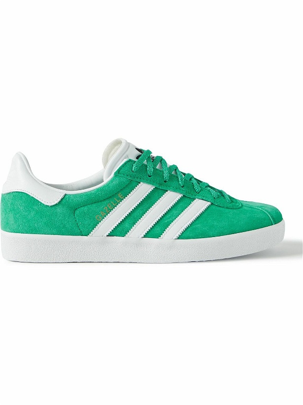 Photo: adidas Originals - Gazelle 85 Leather-Trimmed Suede Sneakers - Green