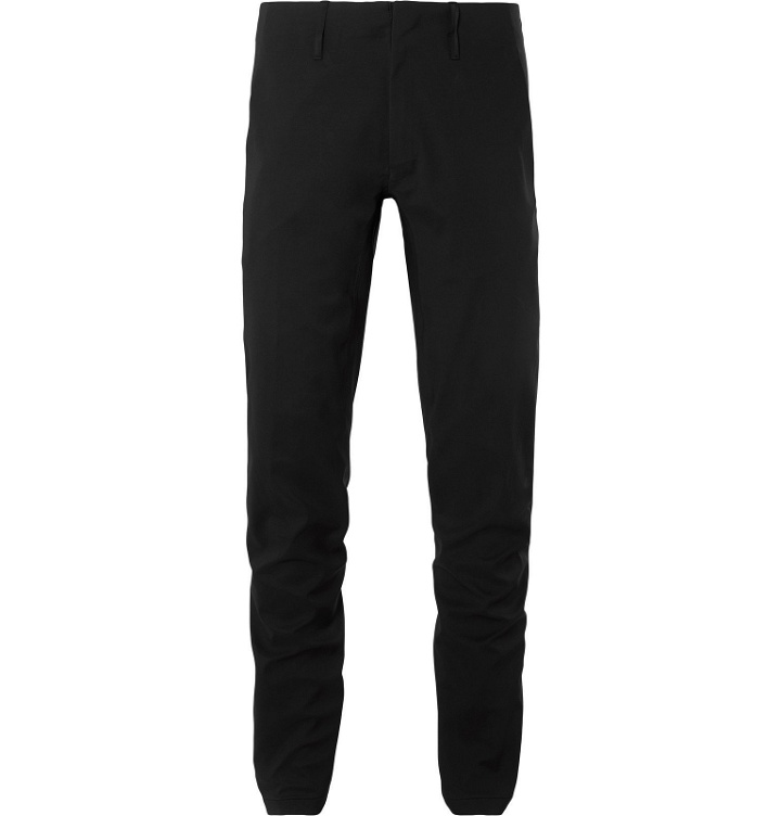 Photo: Arc'teryx Veilance - Indisce Slim-Fit Panelled GORE WINDSTOPPER Trousers - Black