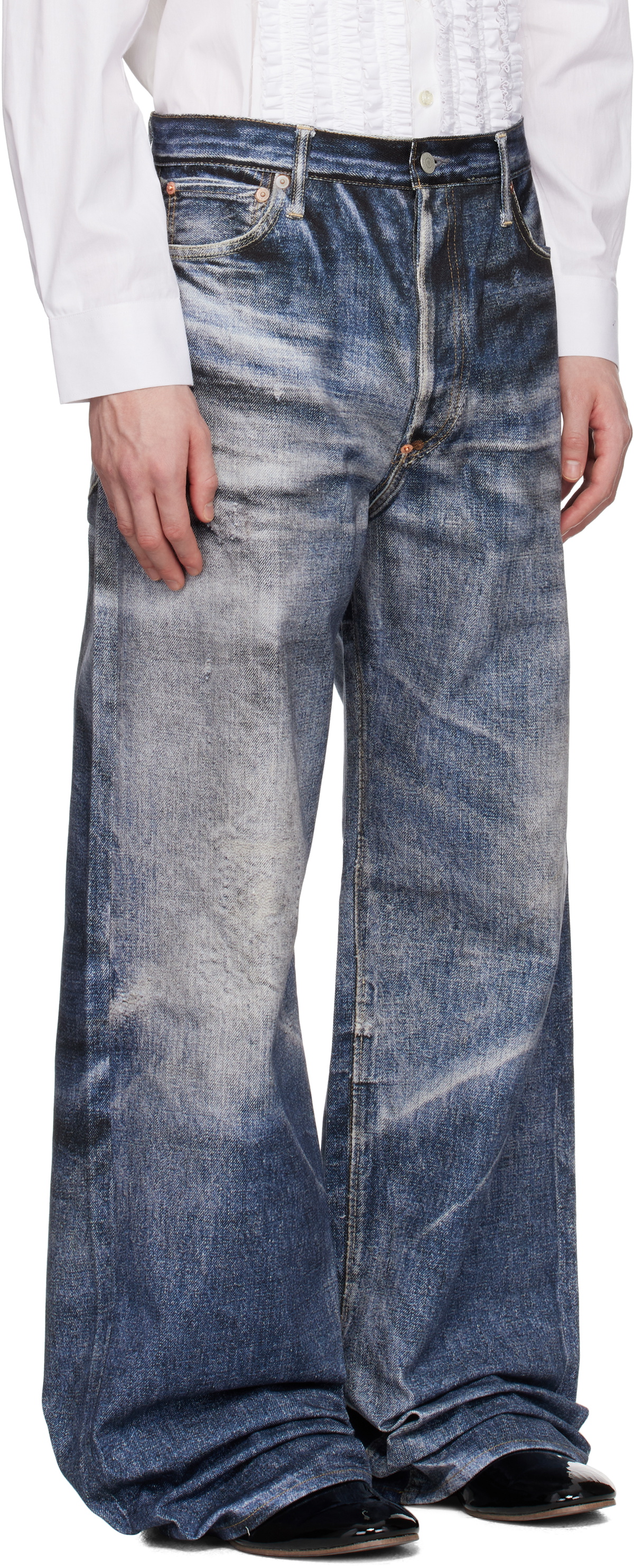 Junya Watanabe Blue Levi's Edition Inkjet W Name Berberjin